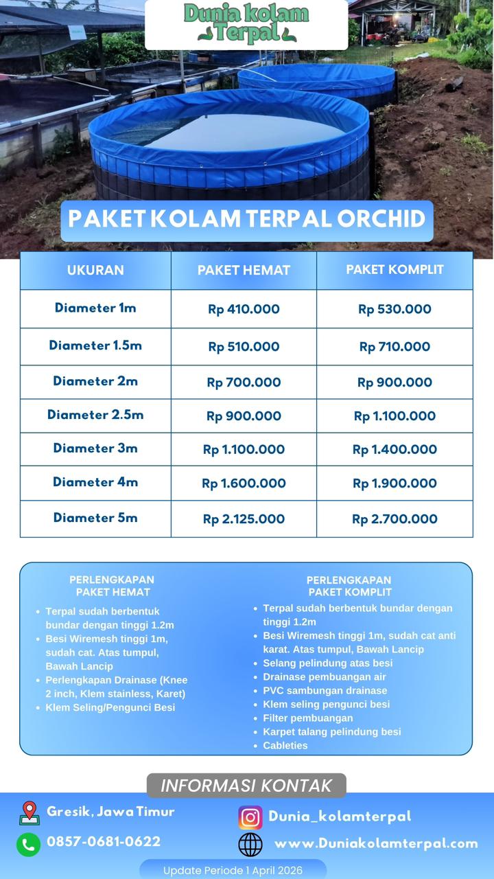 Paket Kolam Bulat Orcid